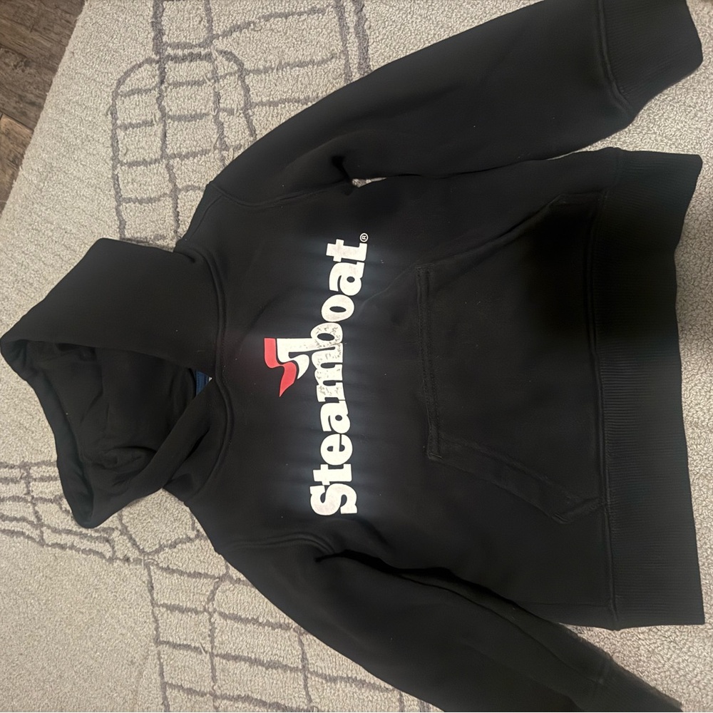 Black Steamboat Hoodie Xs 2-3 year old